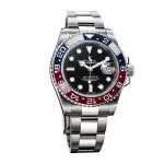 Rolex GMT Master Pepsi BlackDial & Red/Blue Ceramic Bezel Oyster Bracelet 116719BLRO