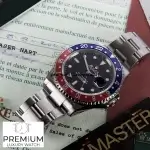 Rolex GMT Master Pepsi BlackDial & Red/Blue Ceramic Bezel Oyster Bracelet 116719BLRO