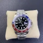 Rolex Gmt ii Pepsi Steel Black Dial & Red/Blue Ceramic Bezel Jubilee Bracelet 126710BLRO