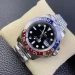 Rolex Gmt ii Pepsi Steel Black Dial & Red/Blue Ceramic Bezel Jubilee Bracelet 126710BLRO