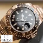Rolex GMT Master 2 Rose Gold 40MM Black Dial & Brown/Black Ceramic Bezel Oyster Bracelet 126715CHNR