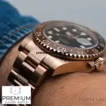 Rolex GMT Master 2 Rose Gold 40MM Black Dial & Brown/Black Ceramic Bezel Oyster Bracelet 126715CHNR