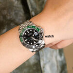 Rolex GMT Green Stainless Steel Black Dial & Green/Black Ceramic Bezel Jubilee Bracelet 126720VTNR