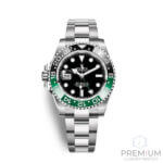 Green GMT Master II Rolex Stainless Steel Black Dial & Ceramic Bezel Oyster Bracelet 126720VTNR