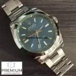 Rolex Milgauss Z Blue Dial Green Crystal Stainless Steel Oyster Bracelet 116400GV