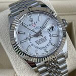 Rolex Sky Dweller White Gold 42MM White Dial Bezel Steel Jubilee Men's Watch 326934