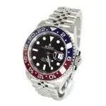 Rolex Gmt ii Pepsi Steel Black Dial & Red/Blue Ceramic Bezel Jubilee Bracelet 126710BLRO