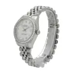 Rolex 31MM Datejust Diamond Bezel And White Gold Watch Silver Diamond Dial Jubilee Bracelet Watch