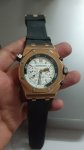 Audemars Piguet Royal Oak Chronograph Rose Gold Offshore Diver 42mm White Dial Men's Watch
