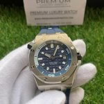 Audemars Piguet Royal Oak Offshore Diver 42MM Blue Dial Mens Watch 15720