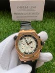 Audemars Piguet Royal Oak Chronograph Rose Gold Offshore Diver 42mm White Dial Men's Watch