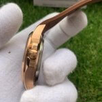 Patek Philippe Aquanaut Rose Gold Date Sweep 40.8mm Brown Dial Brown Composite Rubber Strap 5167R-001