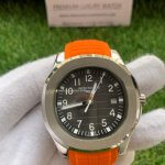 Patek Philippe Aquanaut 40MM Black Embossed Date Stainless Steel with Rubber Strap