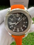 Patek Philippe Aquanaut 40MM Black Embossed Date Stainless Steel with Rubber Strap