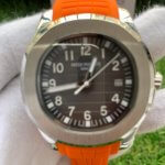 Patek Philippe Aquanaut 40MM Black Embossed Date Stainless Steel with Rubber Strap
