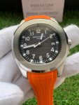Patek Philippe Aquanaut 40MM Black Embossed Date Stainless Steel with Rubber Strap