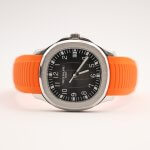 Patek Philippe Aquanaut 40MM Black Embossed Date Stainless Steel with Rubber Strap