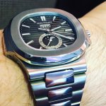 Patek Philippe Nautilus Stainless Steel Case 5726 Steel Band Blue Dial watch