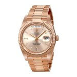 Rolex Day-Date 40 Rose Gold Etched Dial Rose Gold Case And Bracelet