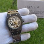 Audemars Piguet Skeleton Royal Oak Tourbillion Black Grey 41 MM Balance In Steel Men’s Watch
