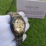 Audemars Piguet Skeleton Royal Oak Tourbillion Black Grey 41 MM Balance In Steel Men’s Watch