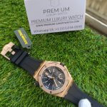 AP Diver Gold | Royal Oak Offshore Rose Gold | Black Rubber Band and Dial
