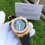 AP Diver Gold | Royal Oak Offshore Rose Gold | Black Rubber Band and Dial