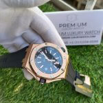 AP Diver Gold | Royal Oak Offshore Rose Gold | Black Rubber Band and Dial