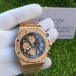 Audemars Brick Rhodium Dial | Royal Oak Offshore | Chronograph Wrist Watch