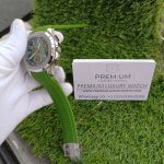Patek Philippe Aquanaut Green Strap Silver Case Watch Men's Wrist Watch