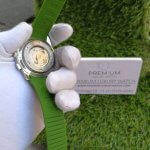 Patek Philippe Aquanaut Green Strap Silver Case Watch Men's Wrist Watch