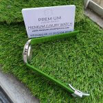 Patek Philippe Aquanaut Green Strap Silver Case Watch Men's Wrist Watch