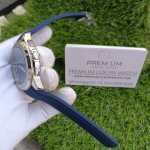 Patek Philippe Aquanaut Blue Strap Silver Case Men’s Wrist Watch