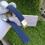 Patek Philippe Aquanaut Blue Strap Silver Case Men’s Wrist Watch