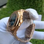 Patek Philippe Nautilus Blue & Rose Dial with Diamond Men's Watch