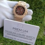 Patek Philippe Brown Dial Nautilus Rose Gold Automatic Men’s Watch