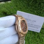 Patek Philippe Brown Dial Nautilus Rose Gold Automatic Men’s Watch