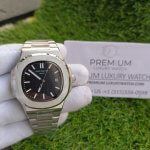 Patek Philippe Watch Black face dial | Nautilus | Steel bracelet
