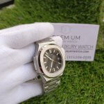 Patek Philippe Watch Black face dial | Nautilus | Steel bracelet