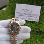 Rolex Lady 31MM Datejust Two Tone Rose Gold Roman Dial Wimbledon Jubilee Wrist Watch