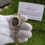 Rolex Lady 31MM Datejust Two Tone Rose Gold Roman Dial Wimbledon Jubilee Wrist Watch