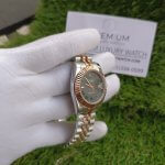 Rolex Lady 31MM Datejust Two Tone Rose Gold Roman Dial Wimbledon Jubilee Wrist Watch