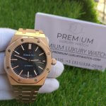 AP Royal Oak Rose Gold Black Dial 41mm Men's Watch