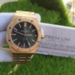 AP Royal Oak Rose Gold Black Dial 41mm Men's Watch