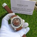 PATEK PHILIPPE AQUANAUT BROWN DIAL 5167R-001 40MM DARK