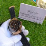 Hublot Big Bang Rose Gold Chronograph with Black Rubber and Black Dial Wrist Men's Watch