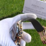 Hublot Big Bang Rose Gold Chronograph with Black Rubber and Black Dial Wrist Men's Watch