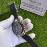 Hublot Chronograph Big Bang Black Rubber & Dial Stainless Steel Men's Watch