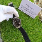 Hublot Chronograph Big Bang Black Rubber & Dial Stainless Steel Men's Watch