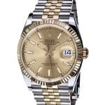 Rolex Datejust Two Tone Jubilee Bracelet 41MM Yellow Gold Champagne Dial